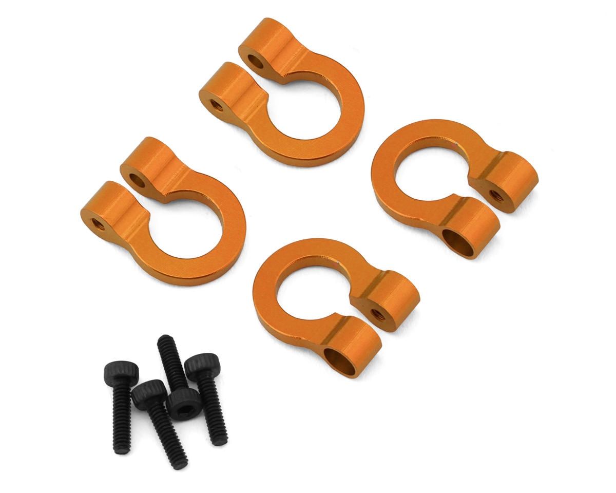 Hot Racing 1/10 Aluminum Tow Shackle D-Rings (Orange) (4)