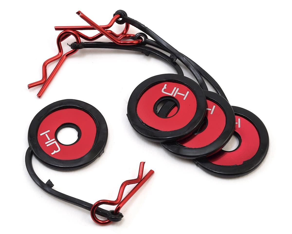 Hot Racing Red Body Washer &amp; Clip Leash Retainer Set