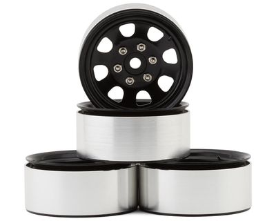 Hot Racing 1.9" Steel Beadlock 6-Lug Wagon Wheels (Black) (4) Hot Racing 1.9" Steel Beadlock 6-Lug Wagon Wheels (Black) (4)