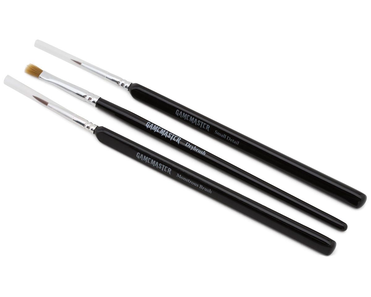 The Army Painter GameMaster – Set De 3 Pinceaux Pour Personnages (détail, Monstrous, Dry Brush), Manche Triangulaire, Pour Warhammer 40k Et D&D