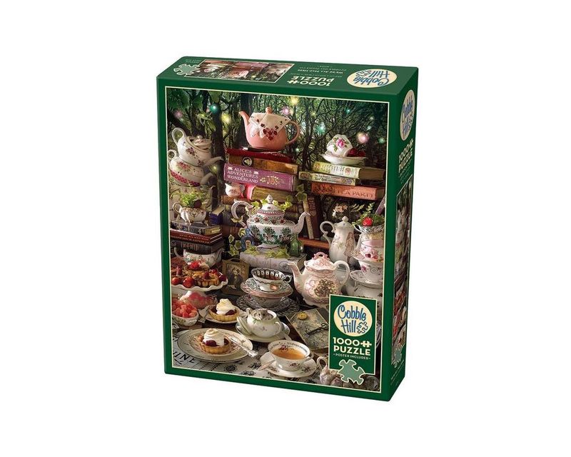 Cobble Hill Puzzles Alice in Wonderland &quot;We&#39;re All Mad Here&quot; Jigsaw Puzzle