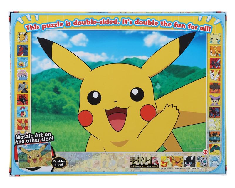 ENSKY PUZZLES &quot;PokÔøΩmonÔøΩ&quot; Mosaic Art PikachuÔøΩ Double-Sided Jigsaw Puzzle (500pcs)