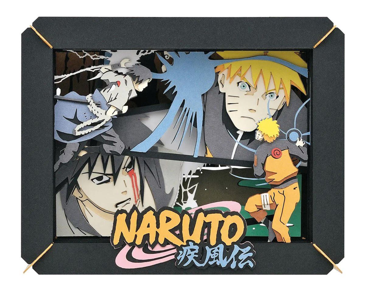ENSKY PUZZLES Paper TheaterÔøΩ &quot;Naruto&quot; Sasuke &amp; Naruto 3D Diorama Kit
