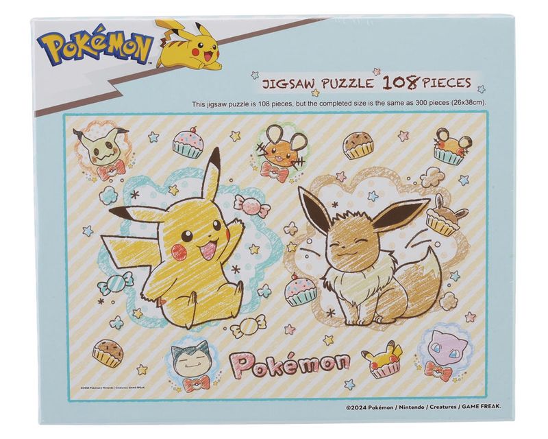 ENSKY PUZZLES ÔøΩPokÔøΩmonÔøΩÔøΩ Crayon Art Jigsaw Puzzle (108pcs)