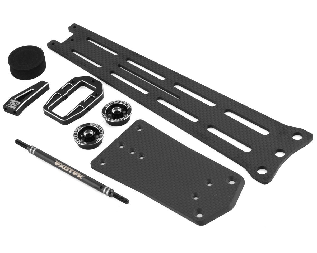EXO2135, Exotek Pro Single Wheel 3mm Carbon Wheelie Bar Set for Traxxas Slash/Drag Slash
