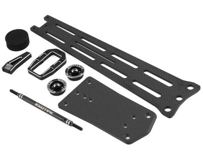 EXO2135, Exotek Pro Single Wheel 3mm Carbon Wheelie Bar Set for Traxxas Slash/Drag Slash