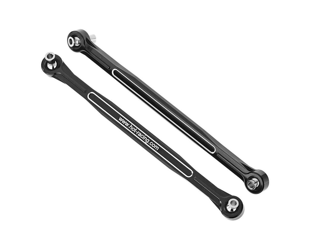 Hot Racing Aluminum Steering Toe Link Set for Traxxas X-Maxx (Black) (2)