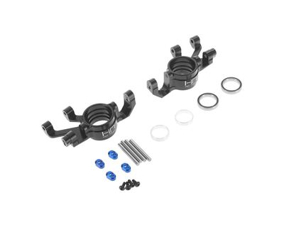 Hot Racing Aluminum Steering Blocks for Traxxas X-Maxx (Black)