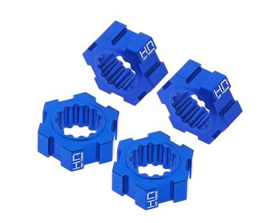 Hot Racing Aluminum 24mm Hex Hub for Traxxas X-Maxx (Blue)