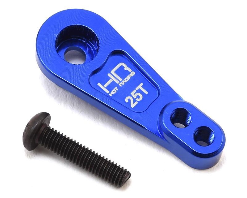 HRATRXF25SH06, Hot Racing Aluminum Servo Horn for Traxxas TRX-4 (Blue) (25T)