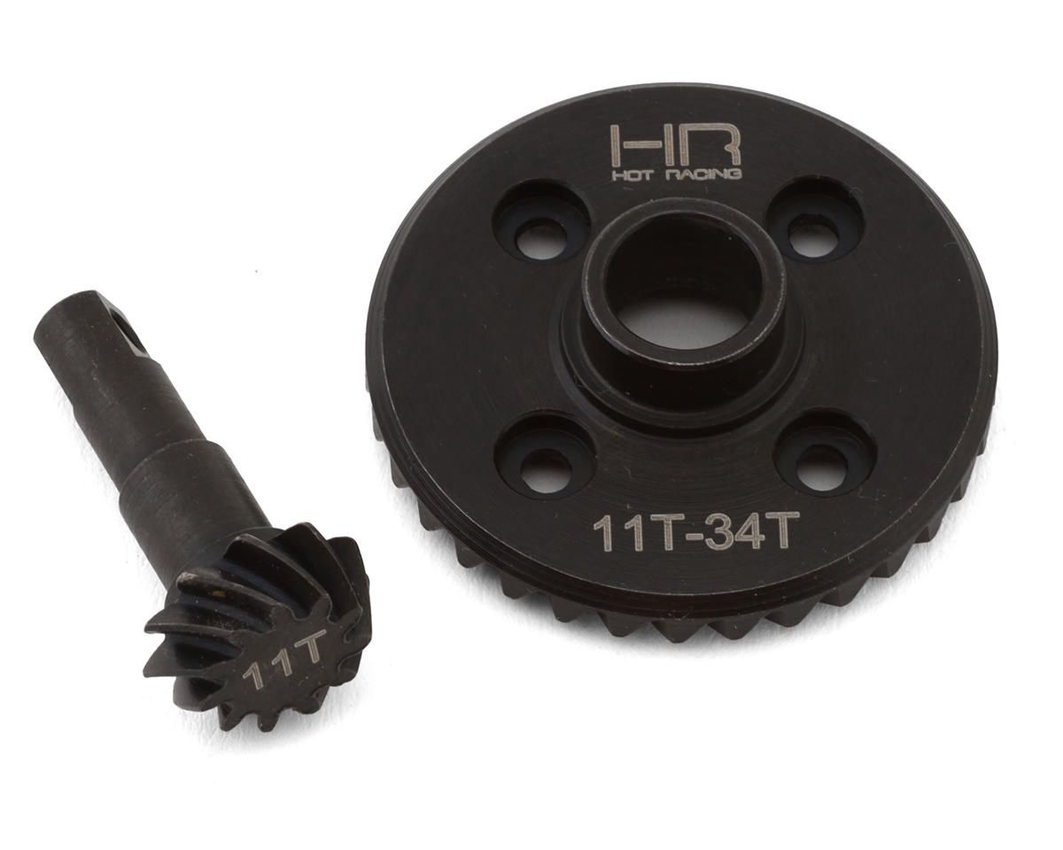 Hot Racing Steel Helical Differential Ring &amp; Pinion Gears for Traxxas TRX-4