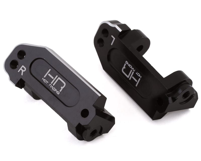 Hot Racing Aluminum Multi Mount Caster Blocks for Traxxas 2WD (Black)