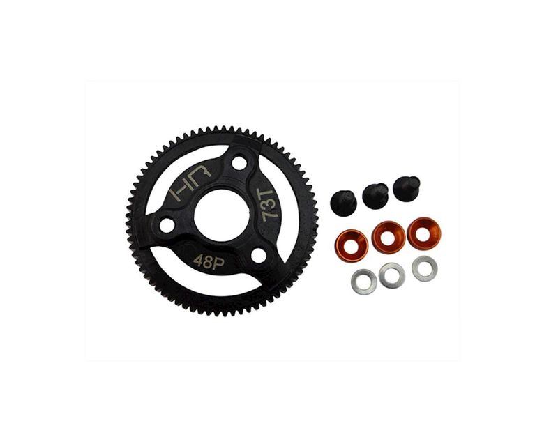 Hot Racing 48P Hardened Steel Spur Gear for Traxxas 2WD (73T)