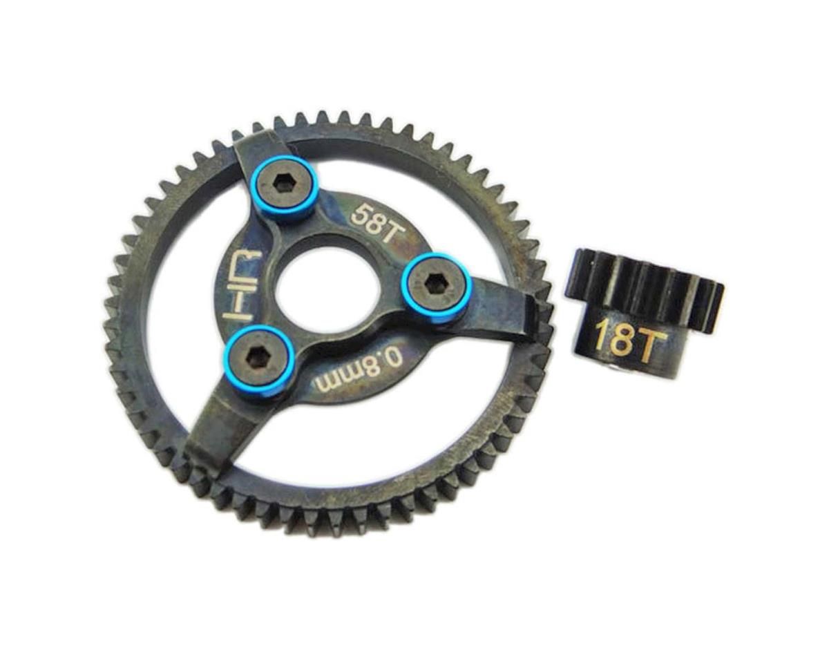 Hot Racing 32P Steel Pinion &amp; Spur Gear Set 18T/58T