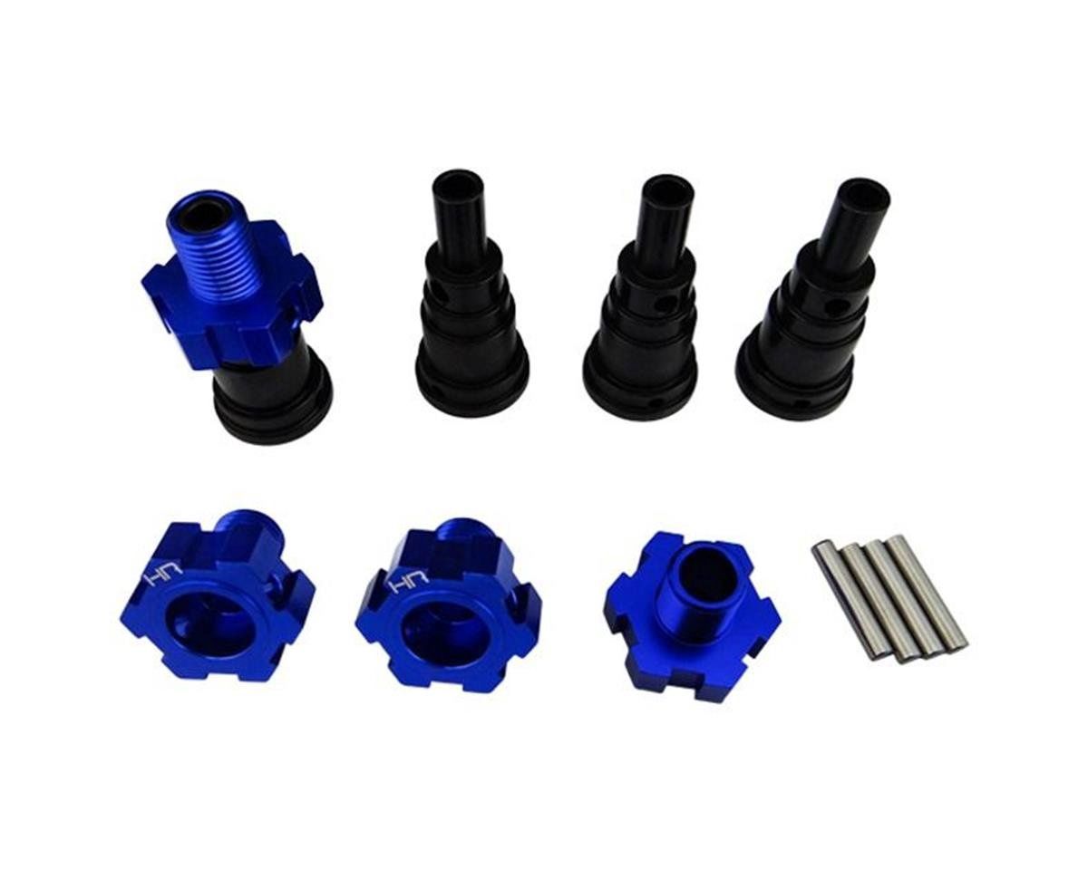 Hot Racing Steel Stub Axle w/24mm Wheel Hexes for Traxxas X-Maxx (4)