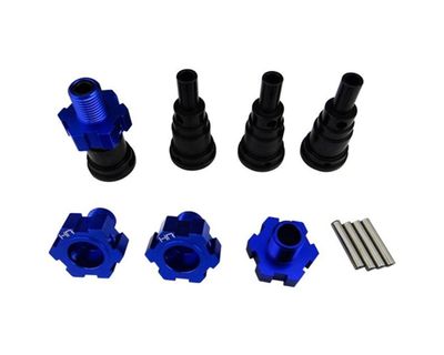 Hot Racing Steel Stub Axle w/24mm Wheel Hexes for Traxxas X-Maxx (4)