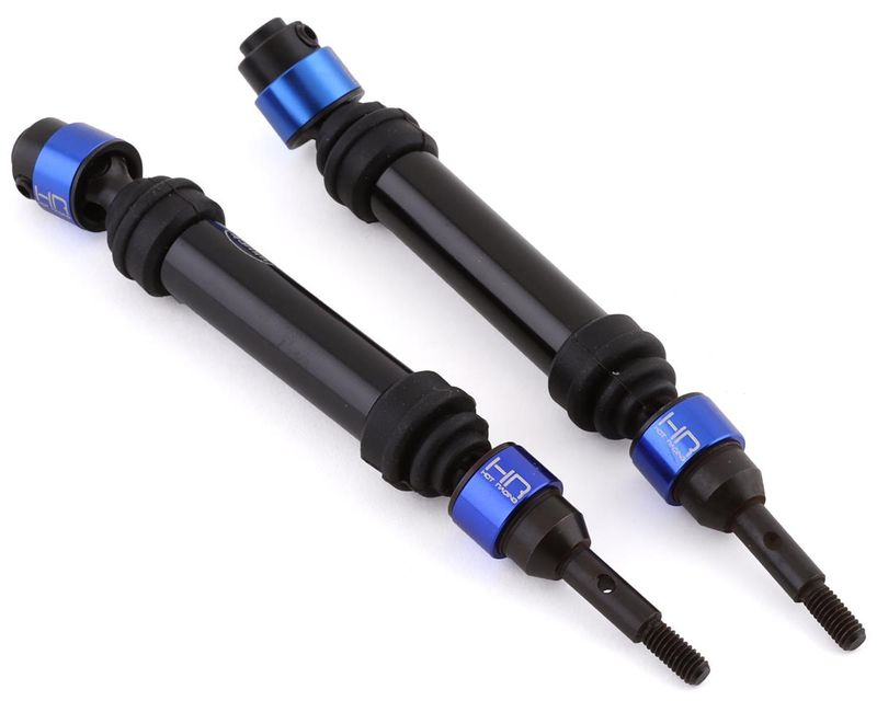 HRASLF288RCF, Hot Racing Front Light Weight Metal CV Splined Drive Shaft for Traxxas Slash 4x4