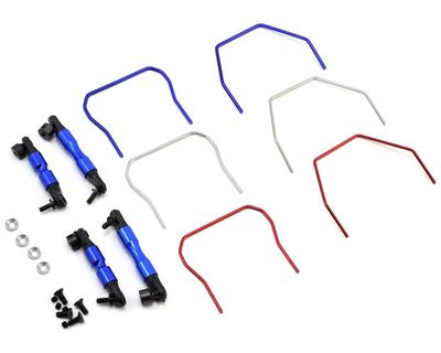 HRASLF311, Hot Racing Front &amp; Rear Sway Bar for Traxxas Slash 4x4