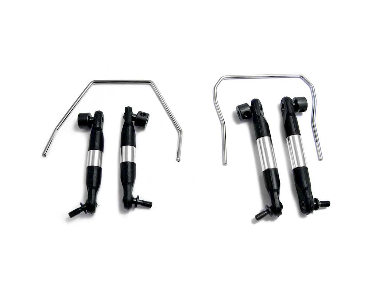 HRASLF311E, Hot Racing Front/Rear Sway Bar Kit for Traxxas Slash 4x4