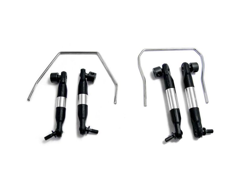 HRASLF311E, Hot Racing Front/Rear Sway Bar Kit for Traxxas Slash 4x4