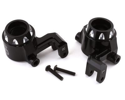 Hot Racing Aluminum Steering Blocks for Traxxas Maxx (Black) (2)