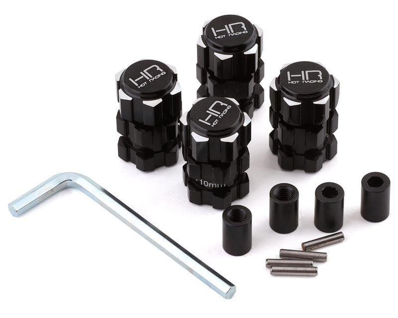 HRAMXX10W01, Hot Racing Aluminum +10mm 17mm Splined Hubs for Traxxas Maxx