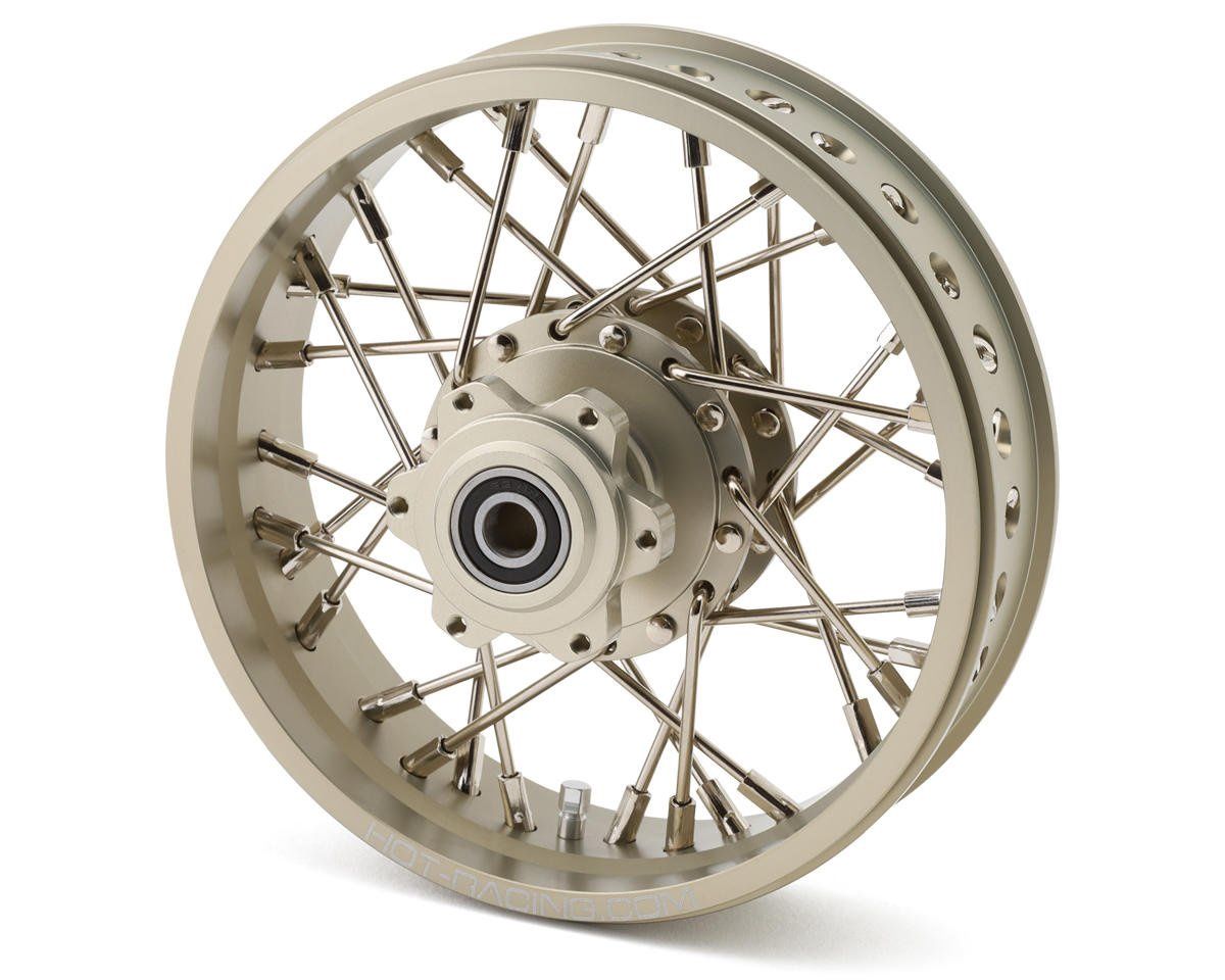 Hot Racing Losi Promoto-MX Aluminum Wire Spoke Rear Wheel (Silver)
