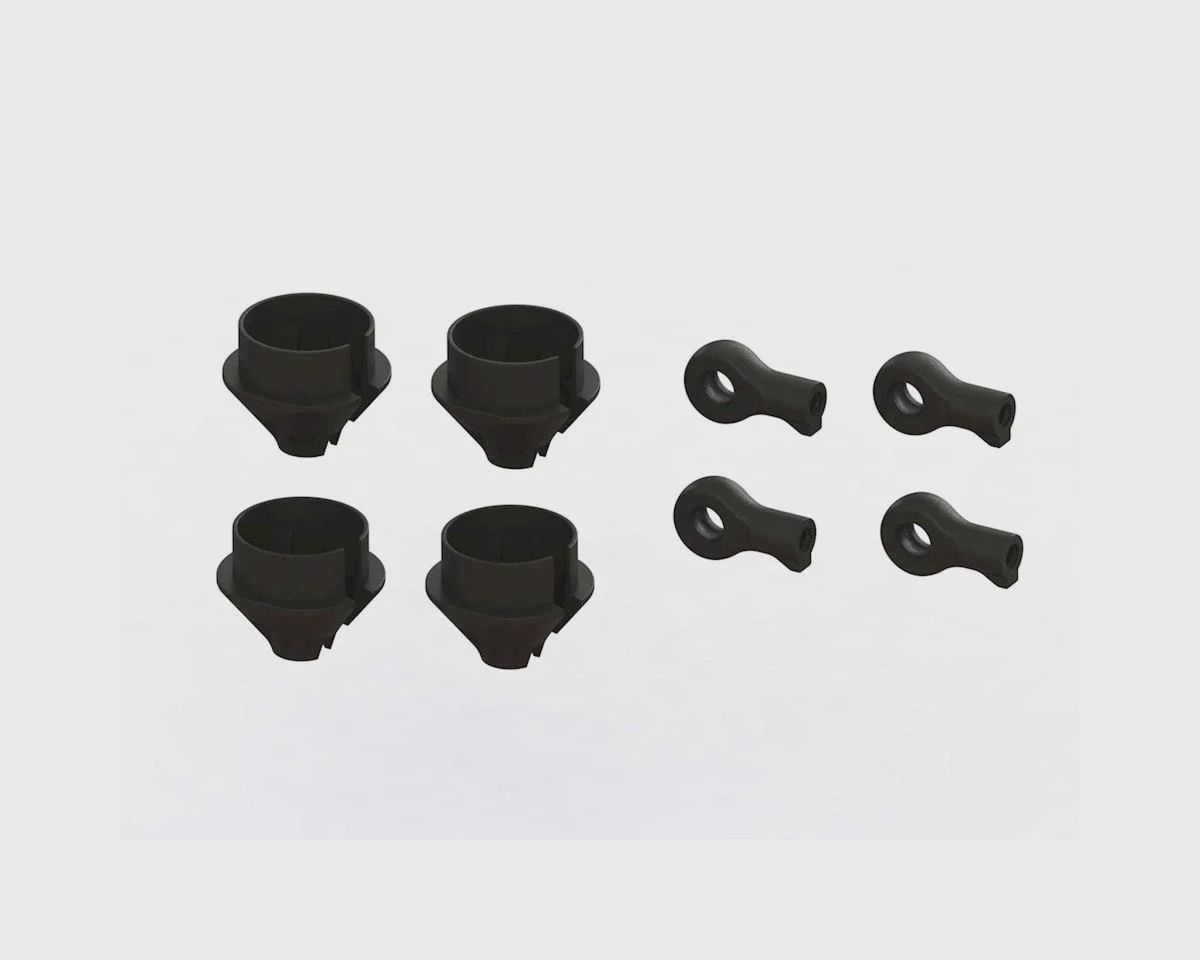 ARA330608, Arrma Mojave 6S BLX HD Shock Rod End &amp; Spring Cup Set (4)