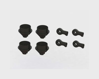 ARA330608, Arrma Mojave 6S BLX HD Shock Rod End &amp; Spring Cup Set (4)