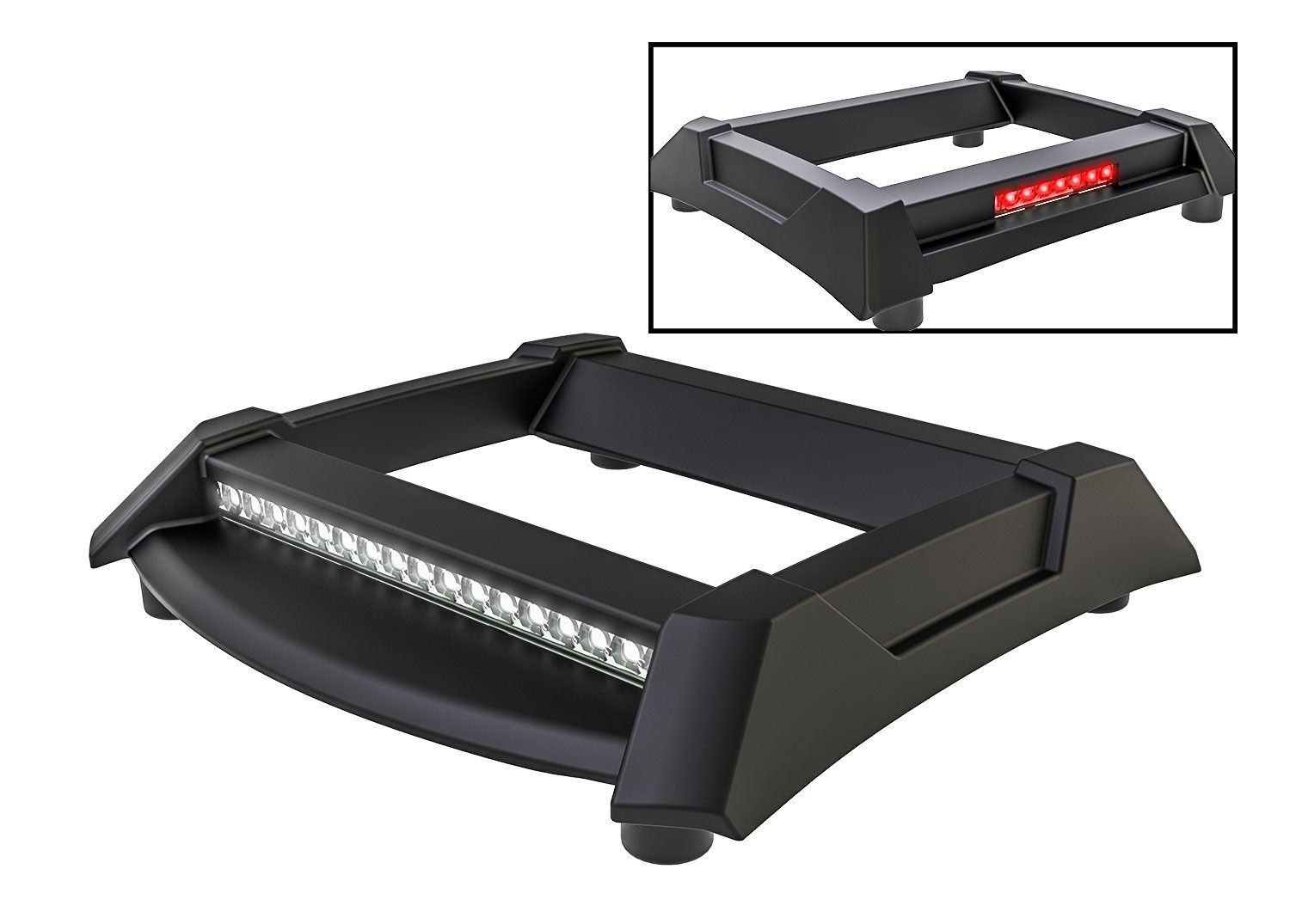 TRA10796, Traxxas Skid plate, roof (body) (with LED lights) (fits #10711 body) (requires #6588X power supply or #10795 LED light kit)