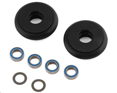 TRA9461T, Traxxas Bandit/Rustler/Stampede 2WD Aluminum Wheelie Bar Wheels (Grey) (2)