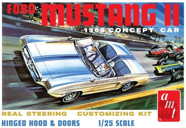 AMT1369, AMT Models - 1963 Ford Mustang II Concept Car 1/25