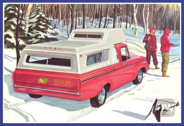AMT1412, AMT Models - 1963 Ford F100 Camper Pick-Up 1/25