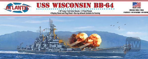 AANM3006, Atlantis - USS Wisconsin BB-64 Battleship 1/665