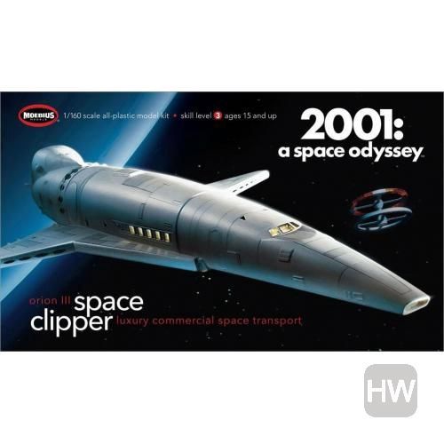 MOE20012, Moebius Models - 2001: A Space Odyssey Orion III Space Clipper 1/160