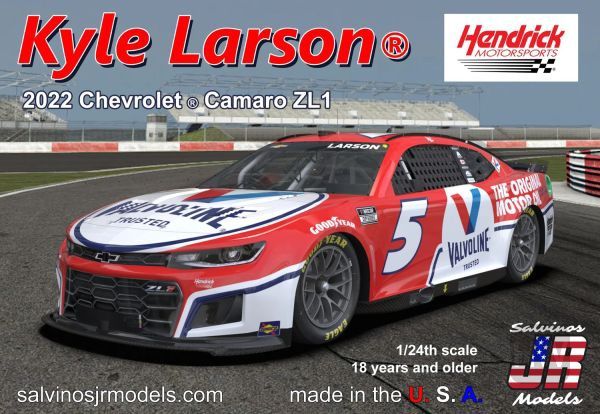 SJRHMC2022KLV, Salvinos JR Models - Hendrick 2022 Camaro Kyle Larson 1/24