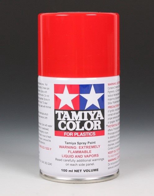 TAM85086, Tamiya TS-86 Brilliant Red Lacquer Spray Paint (100ml)