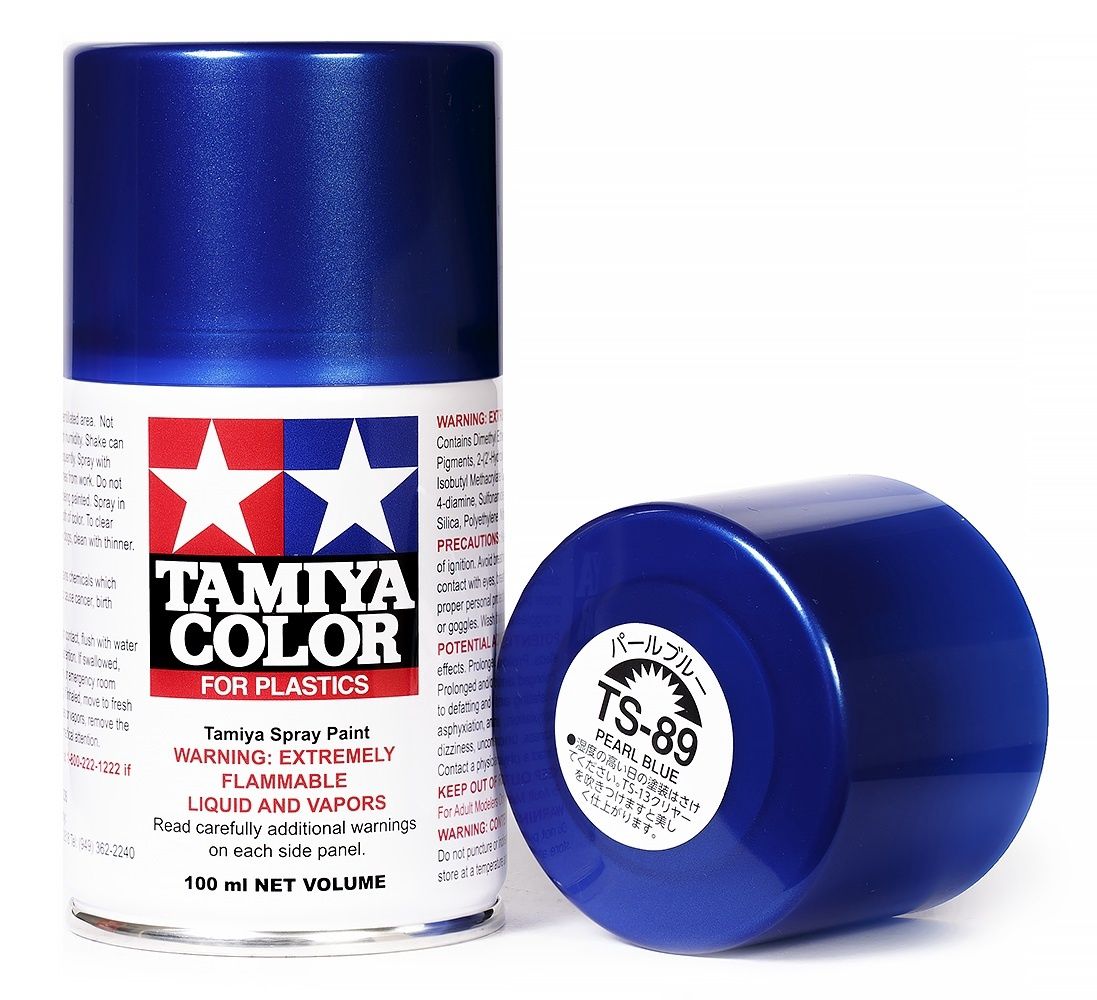 TAM85089, Tamiya TS-89 Pearl Blue Lacquer Spray Paint (100ml)