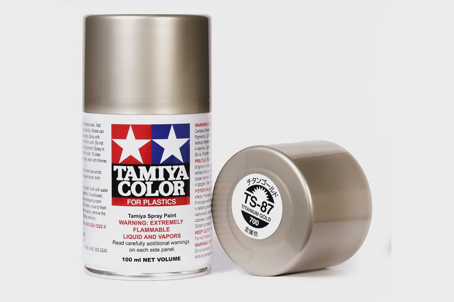 TAM85087, Tamiya TS-87 Titanium Gold Lacquer Spray Paint (100ml)