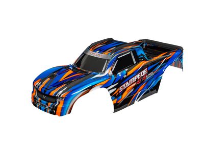 TRA9014-ORNG, Traxxas Stampede® 4x4 VXL 1/10 Pre-Painted Body (Orange)
