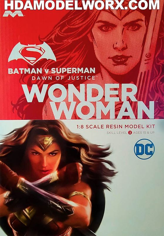 MOE1015, Moebius Model Wonder Woman, Batman V Superman DOJ: Kit