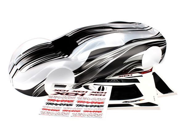 Traxxas Body, XO-1ÔøΩ, ProGraphixÔøΩ (graphics are printed, requires paint &amp; final color application) / wing / wing uprights (2) / washers (2) / decals