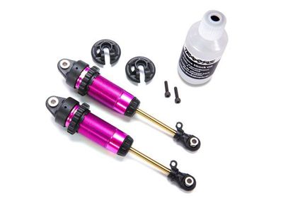 Traxxas Shocks, GTR xx-long pink-anodized, PTFE-coated bodies with TiN shafts (fully assembled, without springs) (2)