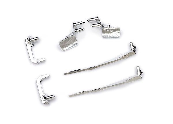 Traxxas Door handles (left &amp; right)/ mirrors, side (left &amp; right)/ windshield wipers (fits #9811 body)