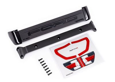 Traxxas Tailgate trim/ trim mount/ 3x10mm BCS (7)/ decals (attaches to #10111 body)