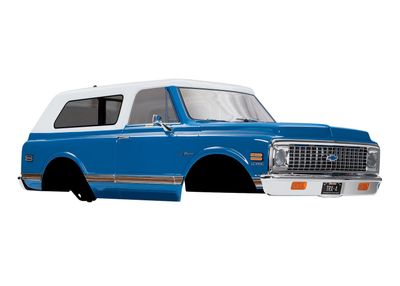 Traxxas Body, Chevrolet Blazer (1972), complete, blue (painted) (includes grille, side mirrors, door handles, windshield wipers, front &amp; rear bumpers, decals)