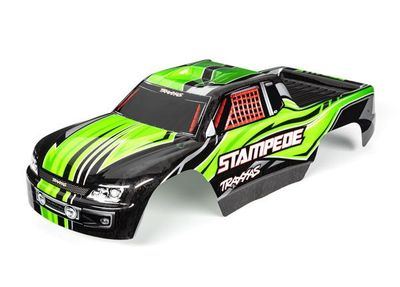 Traxxas Body, StampedeÔøΩ (also fits StampedeÔøΩ VXL), green (painted, decals applied)