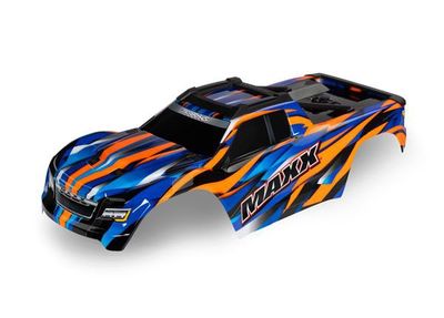 Traxxas Body, MaxxÔøΩ, orange (painted, decals applied) (fits MaxxÔøΩ with extended chassis (352mm wheelbase))