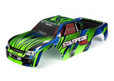 Traxxas Body, StampedeÔøΩ VXL, green &amp; blue (painted, decals applied)