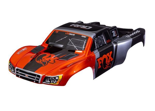 Traxxas Body, SlashÔøΩ VXL 2WD (also fits SlashÔøΩ 4X4), FoxÔøΩ Edition (painted, decals applied) (assembled with front &amp; rear latches for clipless mounting)